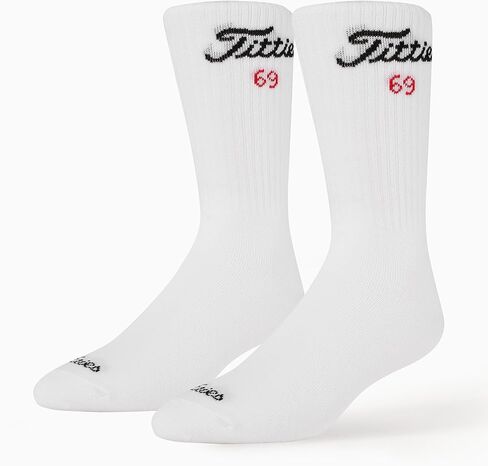 جوارب جولف مضحكة من ZEETY - جوارب بيضاء مبتكرة، هدايا جولف فريدة وإكسسوارات جولف، زوج واحد في كل عبوة، مقاس 9-13 in Kuwait