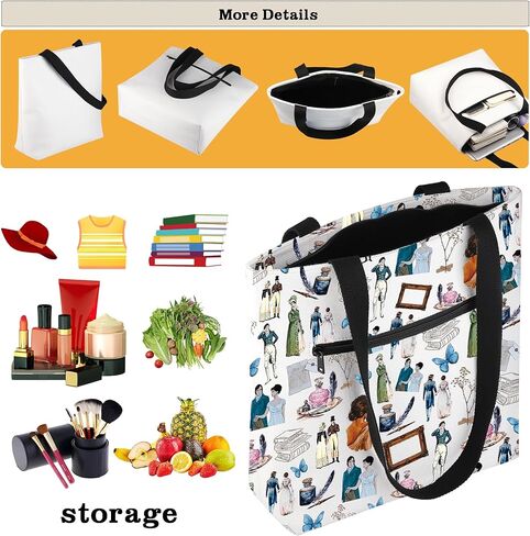 CMNIM Book Merch Gifts حقيبة كتف كبيرة هدية أدبية - 1813 حقيبة حمل الأدب هدية لمحبي الكتب in Saudi Arabia