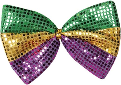 Beistle 60067 2 Piece Beaded Mardi Gras Ties, 13", Green/Gold/Purple in Saudi Arabia