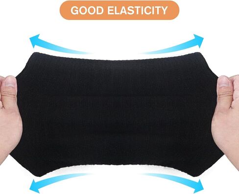 Scarf Winter Double-Layer Neck Warmer Knit Fleece Lined Circle Loop Scarves Gifts For Women Men in Saudi Arabia