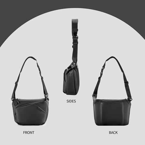 Sling Bag Crossbody Shoulder Chest Bag Large lightweight Black waterproof Waist crossbody fanny pack for Men,Travel,Daily Use,Hiking,Commute in Saudi Arabia