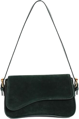 Suede Shoulder Bag Small Suede Purse Handbag with 2 Straps Retro Crossbody Bags for Women in Saudi Arabia