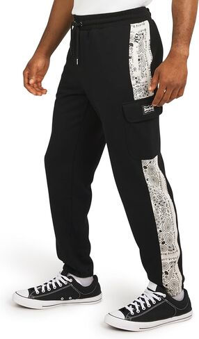 Men's Regular Fit Midweight Plush Fleece Lined Cargo Jogger Sweatpants (S-2XL) in Saudi Arabia