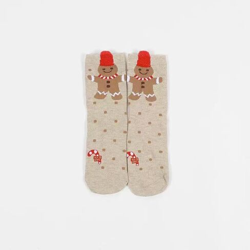 4 Pairs Socks Set for Women – Santa, Snowman, Penguin & Gingerbread Designs, Cozy Winter Holiday Socks (Sock Size 9–11 / Fits US Shoe 5.5–9.5, EU 36–40) in Kuwait