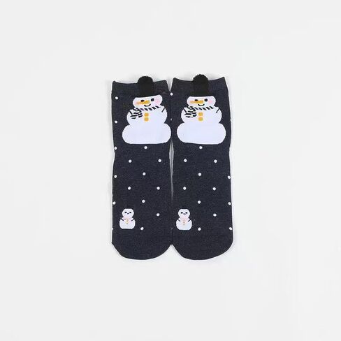 4 Pairs Socks Set for Women – Santa, Snowman, Penguin & Gingerbread Designs, Cozy Winter Holiday Socks (Sock Size 9–11 / Fits US Shoe 5.5–9.5, EU 36–40) in Kuwait