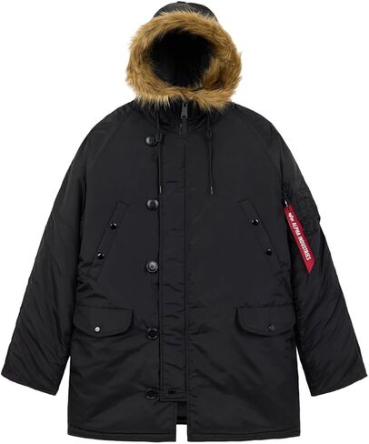 Alpha Industries N-3B Oxford Parka Military Style Winter Jacket Water-Resistant Snorkel Hood Coat Heavyweight Outerwear in Saudi Arabia
