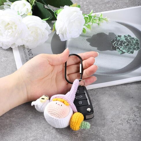 6 Pcs Brass Key Rings Screw Lock Carabiner Clip Key Organizer Brass Keychain Holder with Locking Screw for Durable Simple Bag Accessory Luggage Tag Men Women in Saudi Arabia