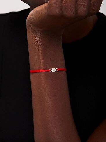 MATEO New York Evil Eye on Red Nylon Bracelet in Saudi Arabia