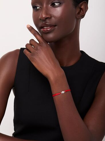 MATEO New York Evil Eye on Red Nylon Bracelet in Saudi Arabia