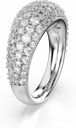 Swarovski Sublima ring, White, Rhodium finish, Size 8 3/4 in Saudi Arabia