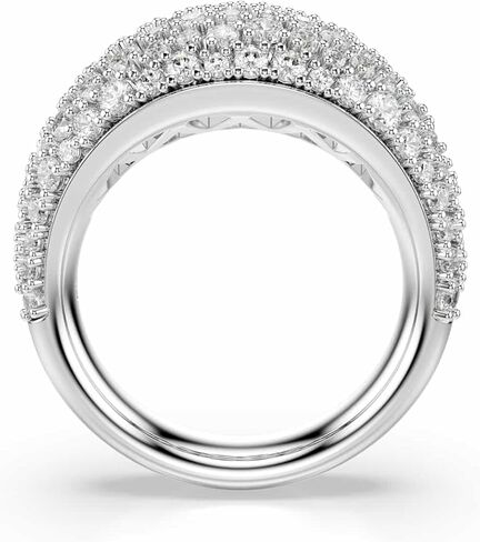 Swarovski Sublima ring, White, Rhodium finish, Size 8 3/4 in Saudi Arabia
