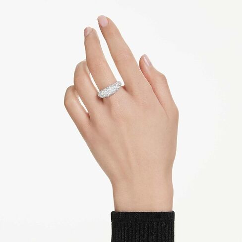 Swarovski Sublima ring, White, Rhodium finish, Size 8 3/4 in Saudi Arabia