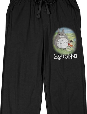 My Neighbor Totoro Big Rabbit, Mei, and Satsuki Men's Black Sleep Pants in Saudi Arabia