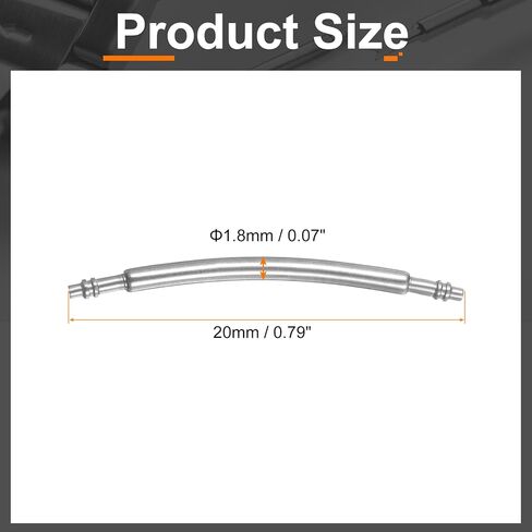 HARFINGTON Watch Band Pins Curved Spring Bar Pin Stainless Steel Double Flanged End Link Repair Kit in Saudi Arabia