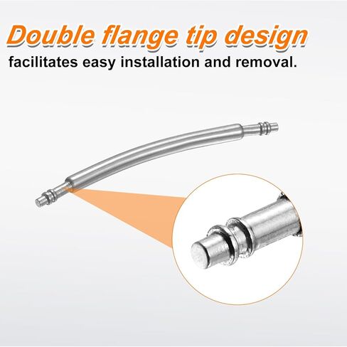 HARFINGTON Watch Band Pins Curved Spring Bar Pin Stainless Steel Double Flanged End Link Repair Kit in Saudi Arabia