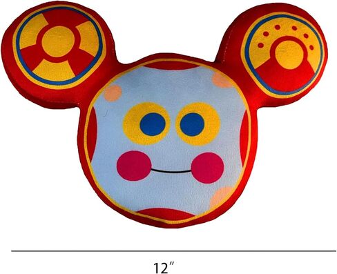 Decorative Mouse Character Plush Pillow Toys, Pink and Blue, Round Face Design with Ears (12inch/30cm) in Saudi Arabia