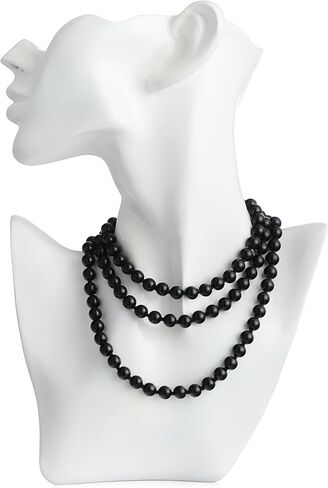 Black Tourmaline 108 Beads Japa Mala Necklace & Bracelet | Natural Semi-Precious Gemstone Prayer Mala for Yoga, Meditation & Mindfulness in Saudi Arabia