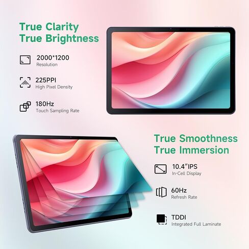 Lincplus T3 Tablet 10.4inchs Tablets Computer Android 2K Screen ، Mediatek Helio G99 ، 6GB RAM + 128GB ROM + Expensed ، 8 + 13MP Camera Dual Camera ، 7000mah ، WiFi ، GPS (T3-6G) in Saudi Arabia