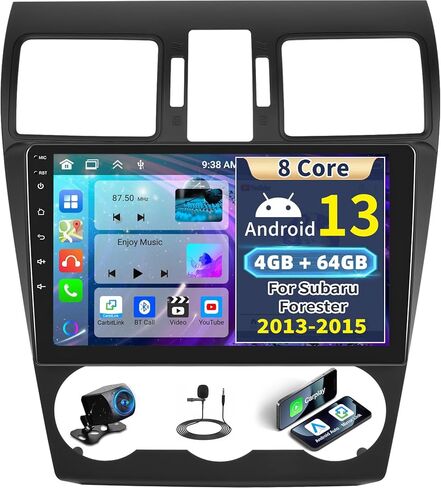 UNITOPSCI 2G+64G Android 13 Car Stereo for Subaru Forester WRX Impreza 2013-2015 Apple CarPlay Android Auto Upgrade Radio 9 Inch Touchscreen WiFi GPS Navi Bluetooth FM/RDS HiFi SWC+Backup Camera in Kuwait