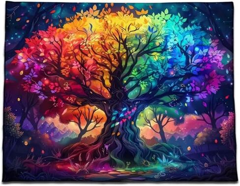 1pc Magical Tree of Life Fluorescent Tapestry –Wall Art for Any Room in Saudi Arabia