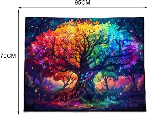 1pc Magical Tree of Life Fluorescent Tapestry –Wall Art for Any Room in Saudi Arabia
