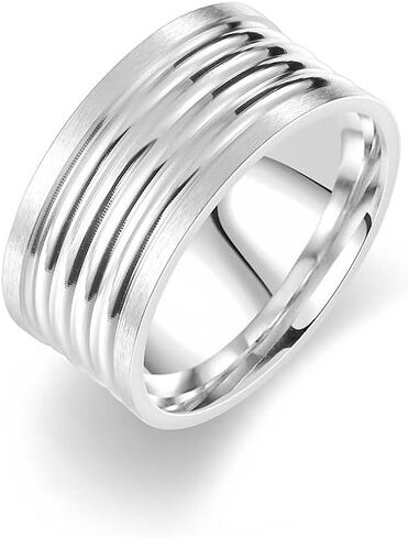 Size 6 14K Gold Plated Gold Finger Ring for Men Trendy, Waterproof Stainless Steel Ring Non Tarnish, Anniversary Christmas Birthday Gifts, Jewelry Fashion Luxury Accessories Creative Gifts. in Saudi Arabia