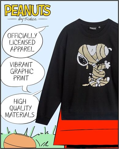 Peanuts Women's Sweatshirt - Snoopy and Friends Pullover Fleece Graphic Crewneck Sweatshirts for Women (Sizes: S-XL) in Saudi Arabia