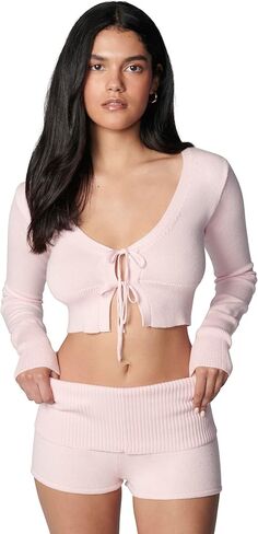 florence by mills Women's Barre Collection Foldover Sweater Short in Saudi Arabia