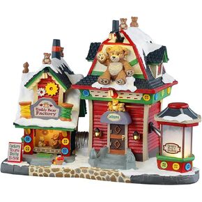 Lemax Teddy Bear Factory, with 4.5V 100Ma Adaptor, Lighted Buildings, #55312 in Saudi Arabia