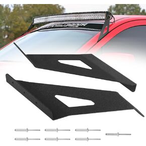 الجزء العلوي من الزجاج الأمامي ضوء الجبل 50 بوصة قوس LED LED LED منحني متوافق مع Chevy Silverado Suburban Avalanche Tahoe & GMC Yukon Sierra 07-13 ، معدن ، طلاء مسحوق أسود in Kuwait