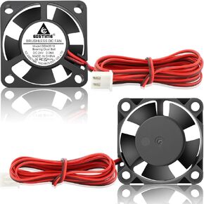 GDSTIME 2-Pack 24V 6015 60mm x 15mm Dual Ball Bearing Brushless DC Cooling Fan 2-Pin for CR-6 Ender 3S1 Pro 3D Printer Part in Kuwait
