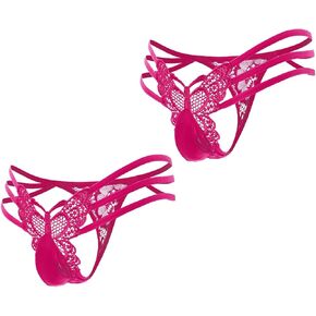 Mens Sexy Femboy Lingerie Sissy Butterfly Sheer Panties Low Rise Floral Lace G-String Lingerie Femboy Panties in Kuwait