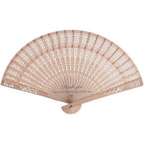 24 Sets Wood Handheld Folding Fans, Sandalwood Fan Favors with Thank You for Celebrating with us, Wedding Party Favors, Birthday Party Gifts in Saudi Arabia