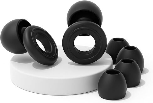 سدادات أذن من السيليكون لإلغاء الضوضاء، تصميم خفيف الوزن، 6 أغطية لأطراف الأذن بأحجام مختلفة، ملاءمة مريحة قابلة للغسل، للنوم والعمل والحفلات الموسيقية والدراسة in Kuwait