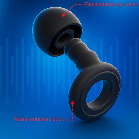 سدادات أذن من السيليكون لإلغاء الضوضاء، تصميم خفيف الوزن، 6 أغطية لأطراف الأذن بأحجام مختلفة، ملاءمة مريحة قابلة للغسل، للنوم والعمل والحفلات الموسيقية والدراسة in Kuwait