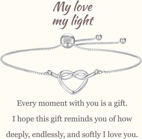 COAI Heart Bracelet for Women, Adjustable Slider 925 Sterling Silver Bracelet for Women Gift for Her in Saudi Arabia