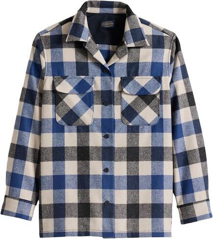 Pendleton Women's Boyfriend Board Shirt, 100% Wool, 29" Length in Saudi Arabia