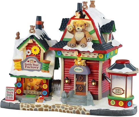 Lemax Teddy Bear Factory, with 4.5V 100Ma Adaptor, Lighted Buildings, #55312 in Saudi Arabia