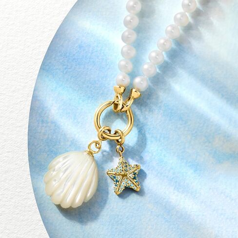 Ross-Simons 0.30 ct. t.w. Swiss and London Blue Topaz Starfish Charm in 18kt Gold Over Sterling in Saudi Arabia
