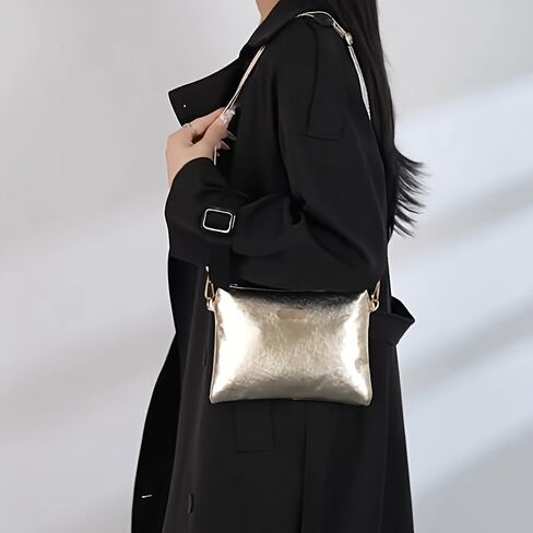 Women'S Shoulder Bag Lightweight & Spacious with Zipper Closure, Durable Polyester in Saudi Arabia