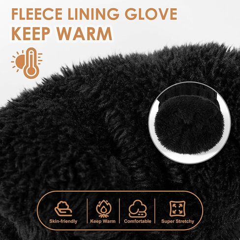 Women's Winter Warm Ribbed Knit Gloves - Thermal Warmth, Super Soft Acrylic in Cold Weather in Saudi Arabia