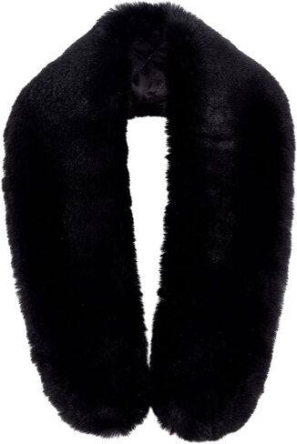 PH PandaHall Faux Fur Collar Detachable Hood Trim Replacement Warmer Collar Fur Scarf Wrap Plush Collars Trim for Winter Coat in Saudi Arabia