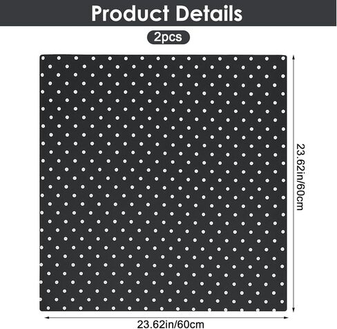 Polka Dot Headband for Women, 2 Pieces Chiffon Scarf Polka Dot Scarf Vintage Bandana Headband Retro Neck Scarves 1950s Accessories for Women Girls, Black+White in Saudi Arabia
