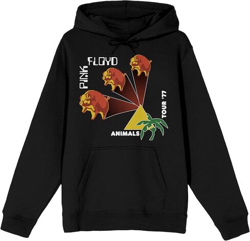 سويت شيرت بقلنسوة للرجال من Bioworld Pink Floyd Animals Tour 77 بأكمام طويلة in Kuwait