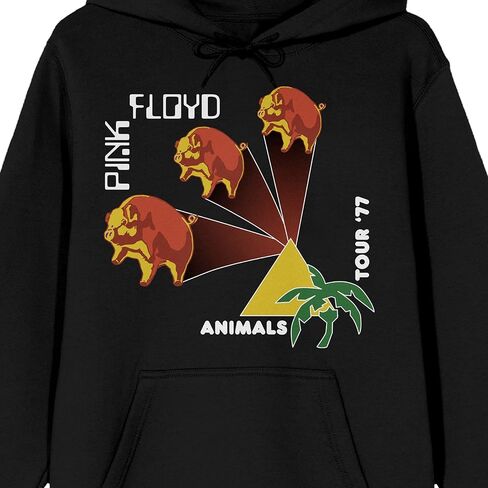 Bioworld Pink Floyd Animals Tour 77 Long Sleeve Men's Hooded Sweatshirt in Saudi Arabia