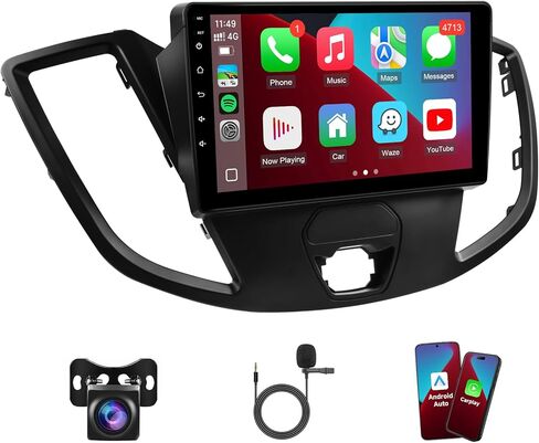 Leadfan Car Radio for Ford F150 2009 2010 2011 2012,F150 CarPlay and Android Auto 9 Inch Stereo with Blutooth GPS Navigation WiFi Backup Camera+CanBus in Saudi Arabia
