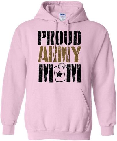 Proud Army Mom Mother Military Hoodie Sweatshirt Unisex in Saudi Arabia