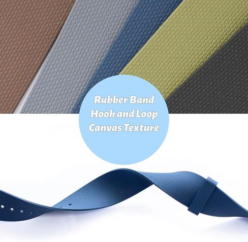 Fluoro Rubber Band Hook And Loop Canvas Texture Straps For Tudor Watches, Durable Single Pass One-Piece Replacement Watch Band Strap For Men & Women in Saudi Arabia