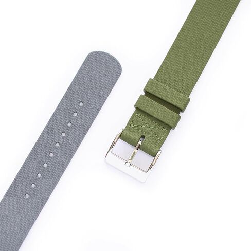 Fluoro Rubber Band Hook And Loop Canvas Texture Straps For Tudor Watches, Durable Single Pass One-Piece Replacement Watch Band Strap For Men & Women in Saudi Arabia