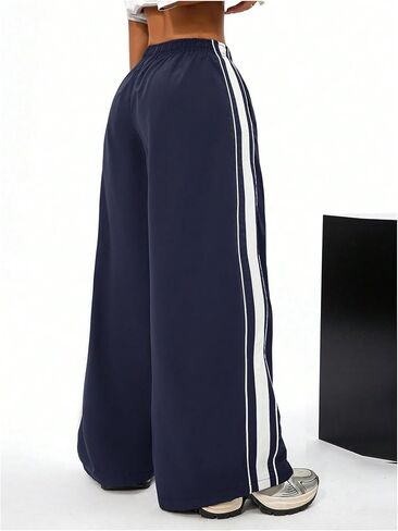 SOLY HUX Women's Baggy Sweatpants Casual Sports Wide Leg Parachute Hip Hop Pants Streetwear in Saudi Arabia